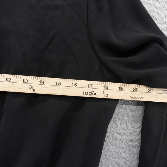 Banana Republic Long Sleeve Shirt Dress Size  10 Black Womens Classic Career - Picture 6 of 13